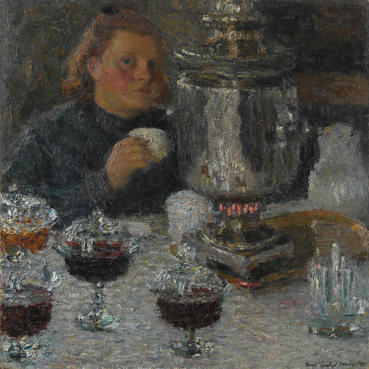 За самоваром