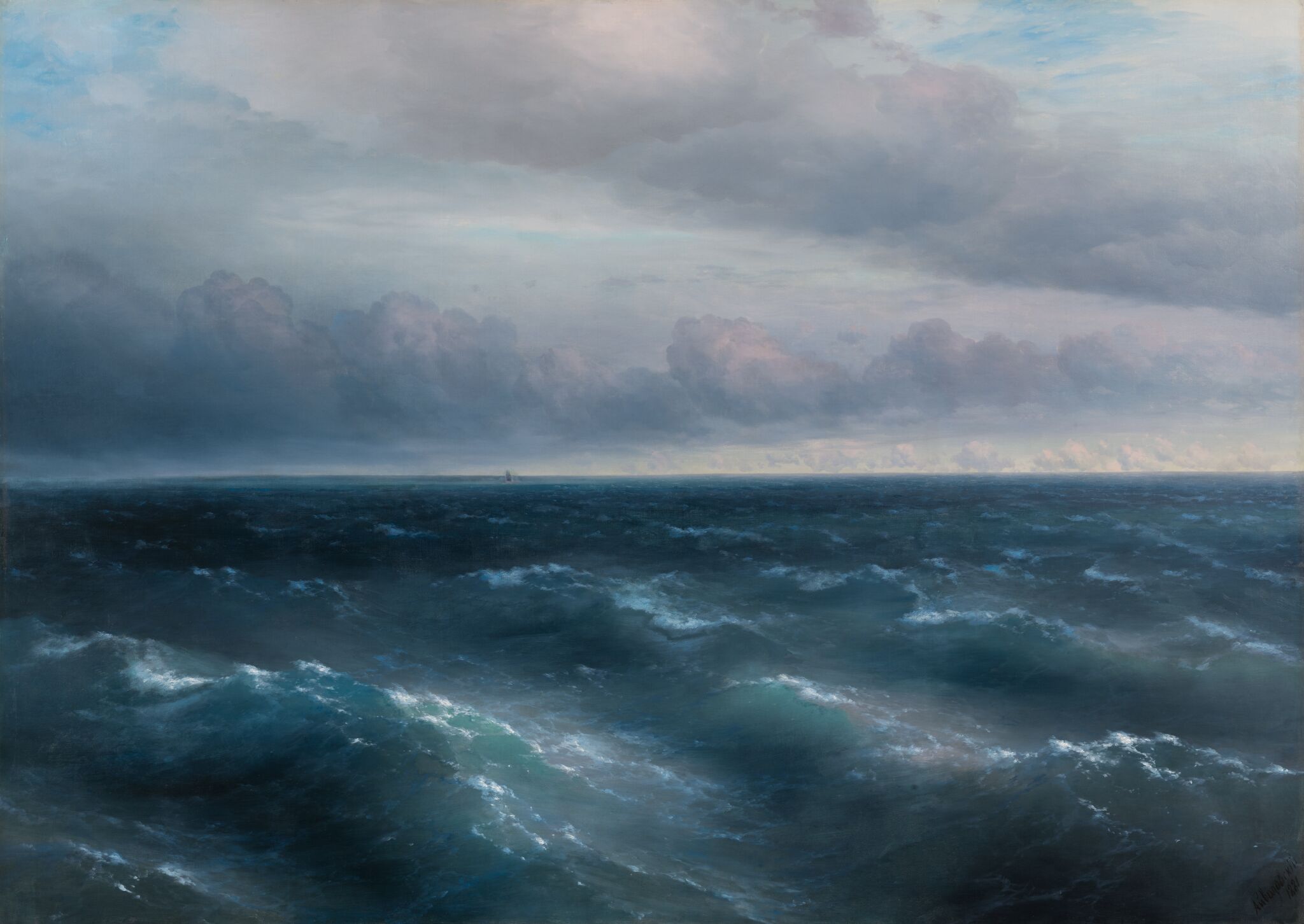 Иван Айвазовский. Черное море (На Черном море начинает разыгрываться буря)